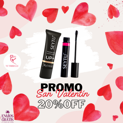 Kit San Valentín Seytú: Base y Máscara de Pestañas (Empaque GRATIS)