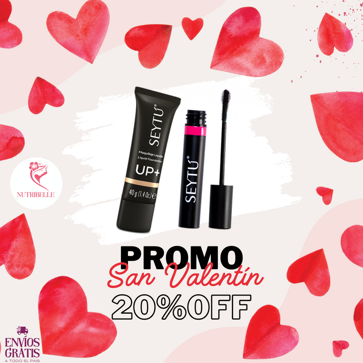 Kit San Valentín Seytú: Base y Máscara de Pestañas (Empaque GRATIS)